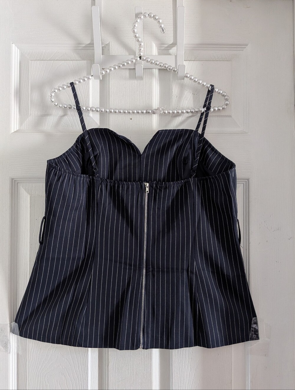 Commense Pinstripe Cami Top & Wide Leg Pants Set - Picture 9 of 15